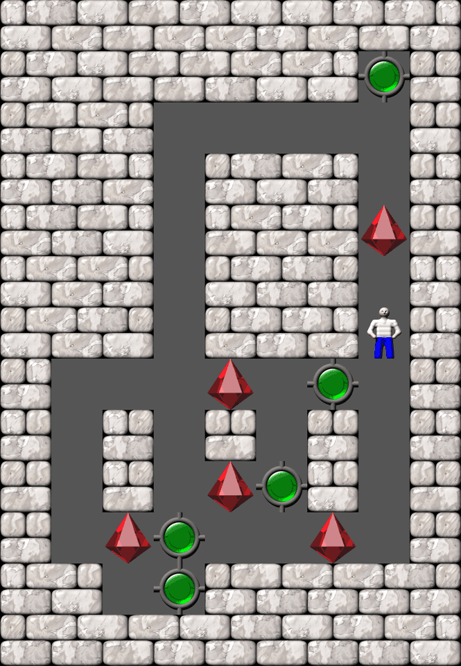 Sokoban Bugs550 collection level 80